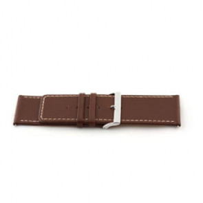 Genuine leather watch strap brown 34mm EX-J43
